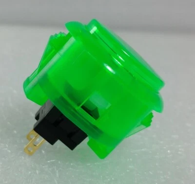 Japan Sanwa Clear Green Buttons x 1 pc OBSC-30-CG Video Arcade Parts - Image 1 of 4