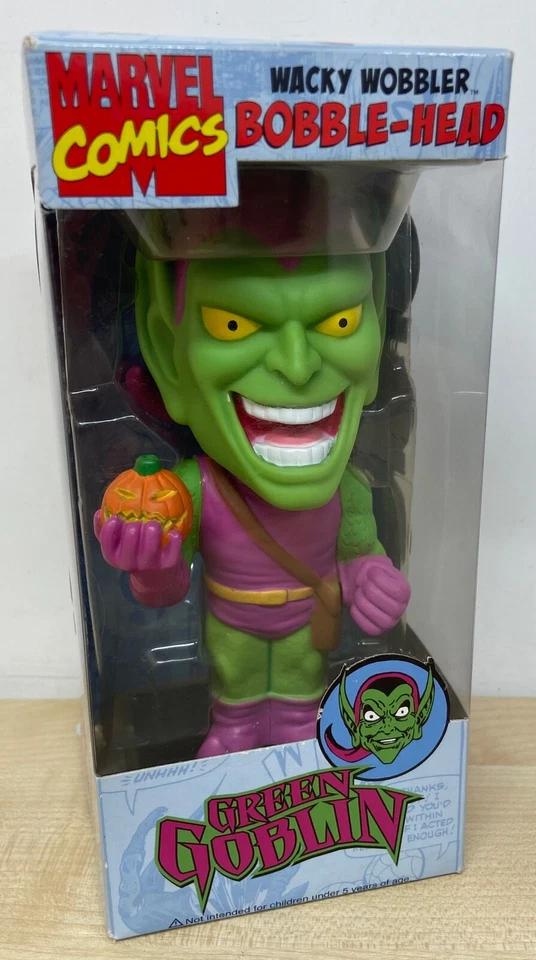 Boneco Funko: Marvel - Green Goblin Wacky Wobbler Bobble Head **Novo em folha** - Imagem 1 de 4