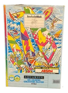 10 Berufsschulblocks liniert Rand Staufen Aquarius 50 Blatt A4 gelocht Block neu - Picture 1 of 4