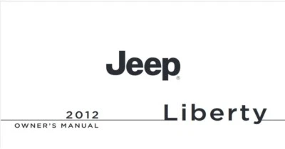 2012 Jeep Liberty Owners Manual Operator Book Fuses