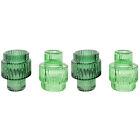 2x Urban Products Kinkora Home Decor Decorative Glass Candle Holder Green 10cm