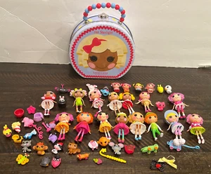 Lalaloopsy Lot 57 PCs mixed Mini Littles Pets Dot Starlight Tin Carry-All - Picture 1 of 13