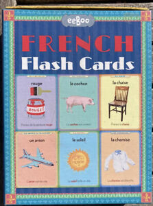 eeBoo French Flash Cards 56 Basic Vocabulary Words Home School, Study Pictures
