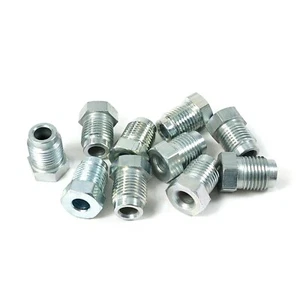M10X1 METRIC MALE BRAKE PIPE FITTING UNIONS FOR 3/16 BRAKE PIPE X 10 - ASX10 - Picture 1 of 2