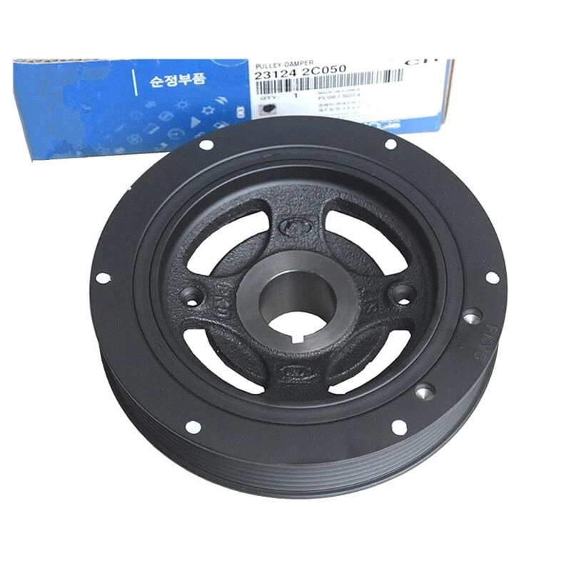 Amortiguador de polea de cigüeñal genuino 231242C050 para Hyundai Genesis cupé 2010-2014 Foto 1 de 1