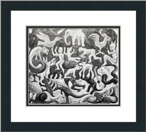M.C. Escher - Mosiac II estampado enmarcado de galería personalizado - Imagen 1 de 2