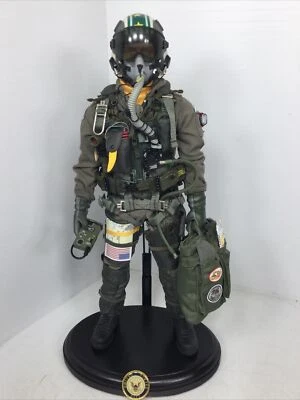 1/6 CUSTOM BBI US NAVY VF-115 F-14 “TOMCAT” TOP GUN MODERN FIGHTER PILOT+ STAND - Image 1 of 4
