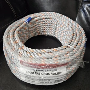 100' CWC PolyPro Bleiseil 5/16" Grundleine Krabbe Garnelen Krabbenangeln - Bild 1 von 3