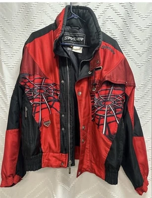 Chaqueta Deportiva Spyder Años 80 Rara con Capucha Talla Grande ¡Buen Estado! Foto 1 de 4