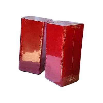 IKEA GRONO Vintage 9"x 4" Red Glass Rectangle Lamps *Retired Color* ❤️NEW RARE - Image 1 of 4