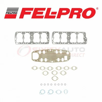 Fel-Pro Cylinder Head Gasket Set for 1948-1950 Mercury M-47 3.9L 4.2L V8 - sk Foto 1 de 4
