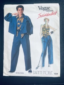 Vogue Individualist Danny Noble 1559 Pants Suit Halter-Neck Blouse Sz16 UNCUT FF - Picture 1 of 1