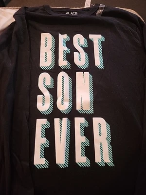 The Children's Place Manga Longa- Preto- Melhor Filho de Todos os Tempos- Juventude XXL (16) - Imagem 1 de 4