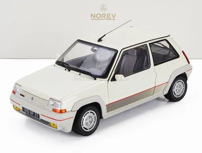 Renault 5 GT Turbo Ph1 Phase 1 - 1985 White Bianco Norev 1:18 Nuovo - Immagine 1 di 4