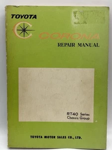 TOYOTA Motor Corona RT40 Chassis Group Repair Manual Australian Book - Picture 1 of 3