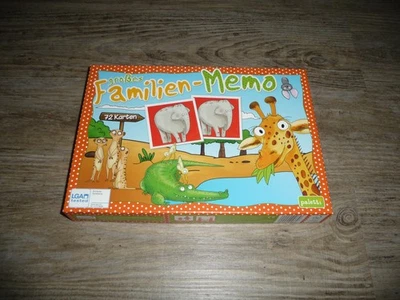 Kinder großes Familien Memo Memory Paletti 72 Karten ab 4 Jahre Tiere - Bild 1 von 3