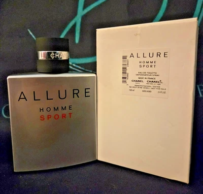 Chanel Allure Homme Sport Eau De Toilette Spray, 3,4 Fl Oz/100 ml, Nuevo Con Caja. Foto 1 de 3