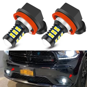 2Pcs Bright 6000K White Fog Lights LED Bulbs for Dodge Durango 2014-2020 - Picture 1 of 7