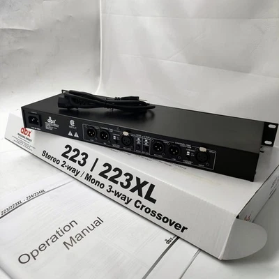 NEW DBX 223XL Stereo 2-Way/Mono 3-Way with XLR Connectors Crossover 110V 50/60Hz - Image 1 of 4