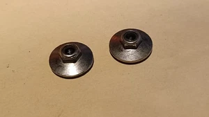 HPI Savage X 17mm Hub Wheel Lock Nut, M5 Flange, 2 pcs, Reverse Thread, Used Jap - Picture 1 of 2