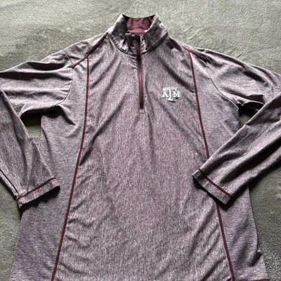 Pullover Texas A&M Aggies Antigua 1/4 cremallera cosido logotipo (grande para hombre) Foto 1 de 4