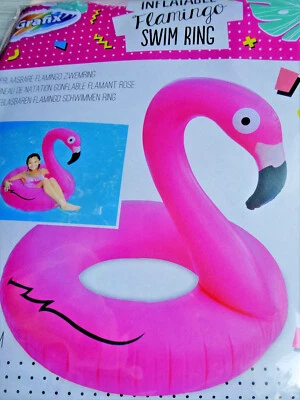 GRAFIX Schwimmtier-Flamingo rosa--Aufblastier--Schwimmring--Luftmatratze--Badespass