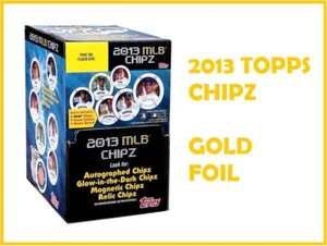 2013 Topps MLB Chipz - Gold Foil Poker Chips - You Pick Your Chipz - Picture 1 of 64