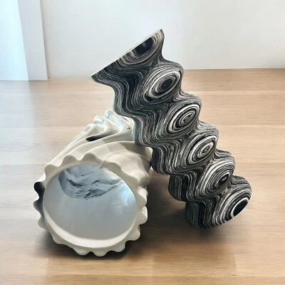 Lululemon yoga mini double roller foam training gym B and W marble 9.5" L - Image 1 of 4