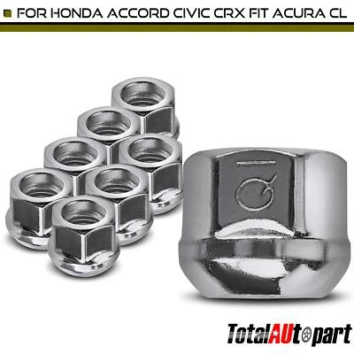 Tuerca de rueda delantera o trasera 8 piezas M12-1.5 para Acura Legend 1986-1995 Honda Civic Foto 1 de 4