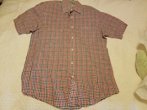ORVIS Short Sleeve Button Front Shirt Men's Medium Checks great preowned cond.  - Picture 1 of 6