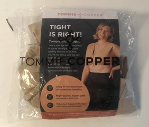 New Tommie Copper Zinc Shoulder Support Compression Bra Zipper Nude 2XL XXL NWT - Picture 1 of 7