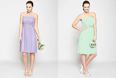 Bhs Daisy kurzes Brautjungfernkleid neuwertig, flieder Größe 10, 16, 18 neu mit Etikett - Bild 1 von 4