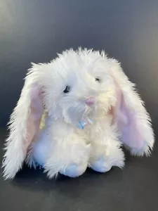 Peluche coniglietto bianco Aurora 2015 peluche animale seduto giocattolo soffice usato in ottime condizioni - Foto 1 di 12