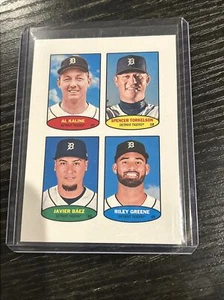 2023 Topps Heritage 1974 Estampillas Tigres Al Kaline Riley Greene Javier Báez S T - Imagen 1 de 4