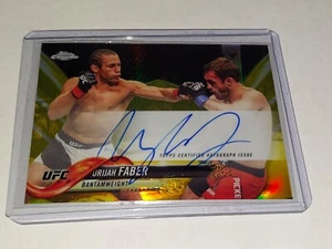 2018 UFC Topps Chrome Urijah Faber GOLD Autogramm #37/50 SELTEN SP - Bild 1 von 3