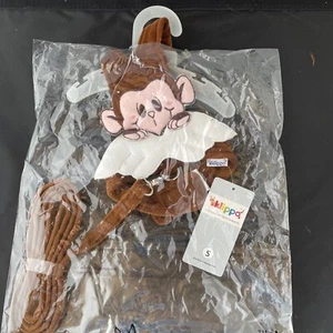 Klippo Dog Harness or Costume Brown w/ Monkey Emblem, Size Small - Picture 1 of 6