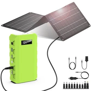 Generatore solare portatile con pannello, 24000mAh con pannello solare 30W - Foto 1 di 8