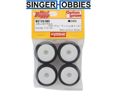 Juego de neumáticos esponja premontados KYOSHO MBT003MB MB-010 (4) (delanteros/traseros) (medianos) HRP Foto 1 de 2