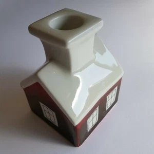 Arabia Finlandia Talo cerámica candelabro diseño casa Sundstrom vintage nórdico - Imagen 1 de 12