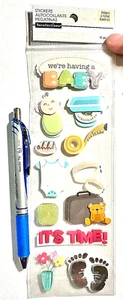 We're Having a Baby Stickers Scrapbooking Card Craft Paper Recollections - Picture 1 of 1