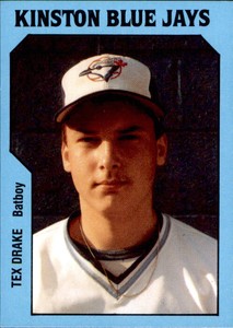 1985 Kinston Blue Jays TCMA #26 Tex Drake Batboy Kinston North Carolina NC Card