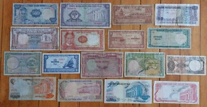 VIETNAM 1950's+Later Lot 17 Different Dong Currency Banknote Collection 1000 500 - Picture 1 of 2