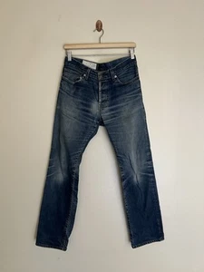 Imogene and Willie Jeans Mens Selvedge Sz 31 Barton Slim Button Fly USA - Picture 1 of 10