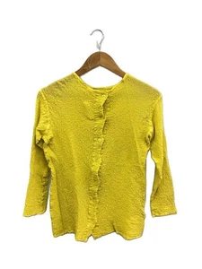 Me Issey Miyake Long Sleeve Blouse/Cotton/Yellow/Plain/M164Fo272 - Picture 1 of 5