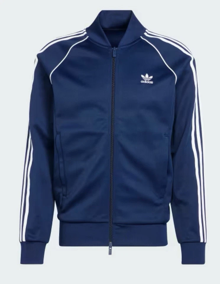 Adidas Originals суперзвезда трек Топ куртка темно-синий INDIGO IR9866 мужчин L - Изображение 1 из 4