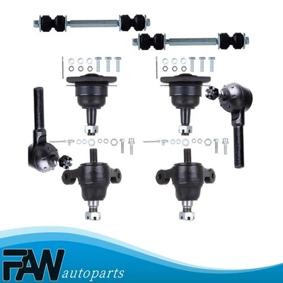 Fits Chevrolet Biscayne Chevrolet Impala Sway Bar Ball Joint Tie Rod End 8Pieces - Image 1 of 4
