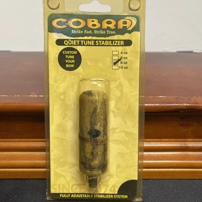 Cobra Quiet Tune Stabilizer For Bow 8oz. Fully Adjustable New Old Stock - Image 1 of 3