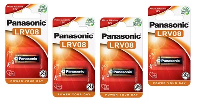4 x Panasonic LRV08 23GA 12V Batterie Knopfzelle MN21 L1028 LRV08 Blister - Bild 1 von 3