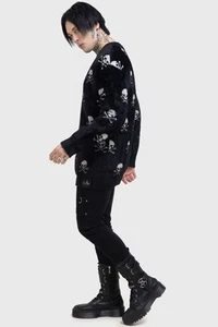 KILLSTAR Black Skull Smasher Cardigan - Picture 1 of 9