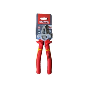 Alicate combinado Krone VDE 180 mm 122759 DIN ISO 5746 rojo/amarillo hecho en Alemania HL7 - Imagen 1 de 1